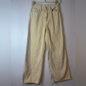 BDG Beige Wide Leg Corduroy Jeans